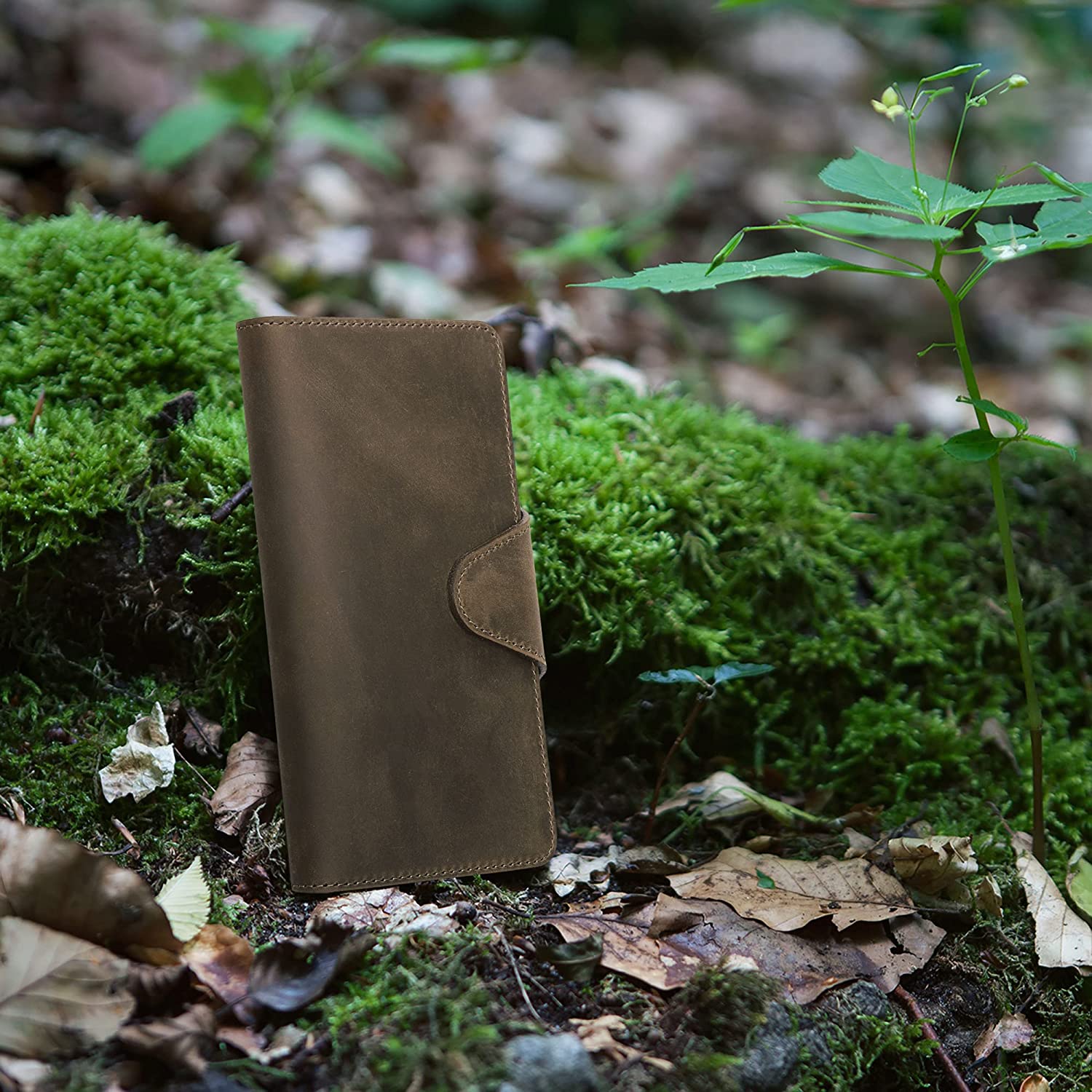 Kalibri Samsung Galaxy A53 5G Θήκη Πορτοφόλι Stand από Γνήσιο Δέρμα - Brown - 58319.05