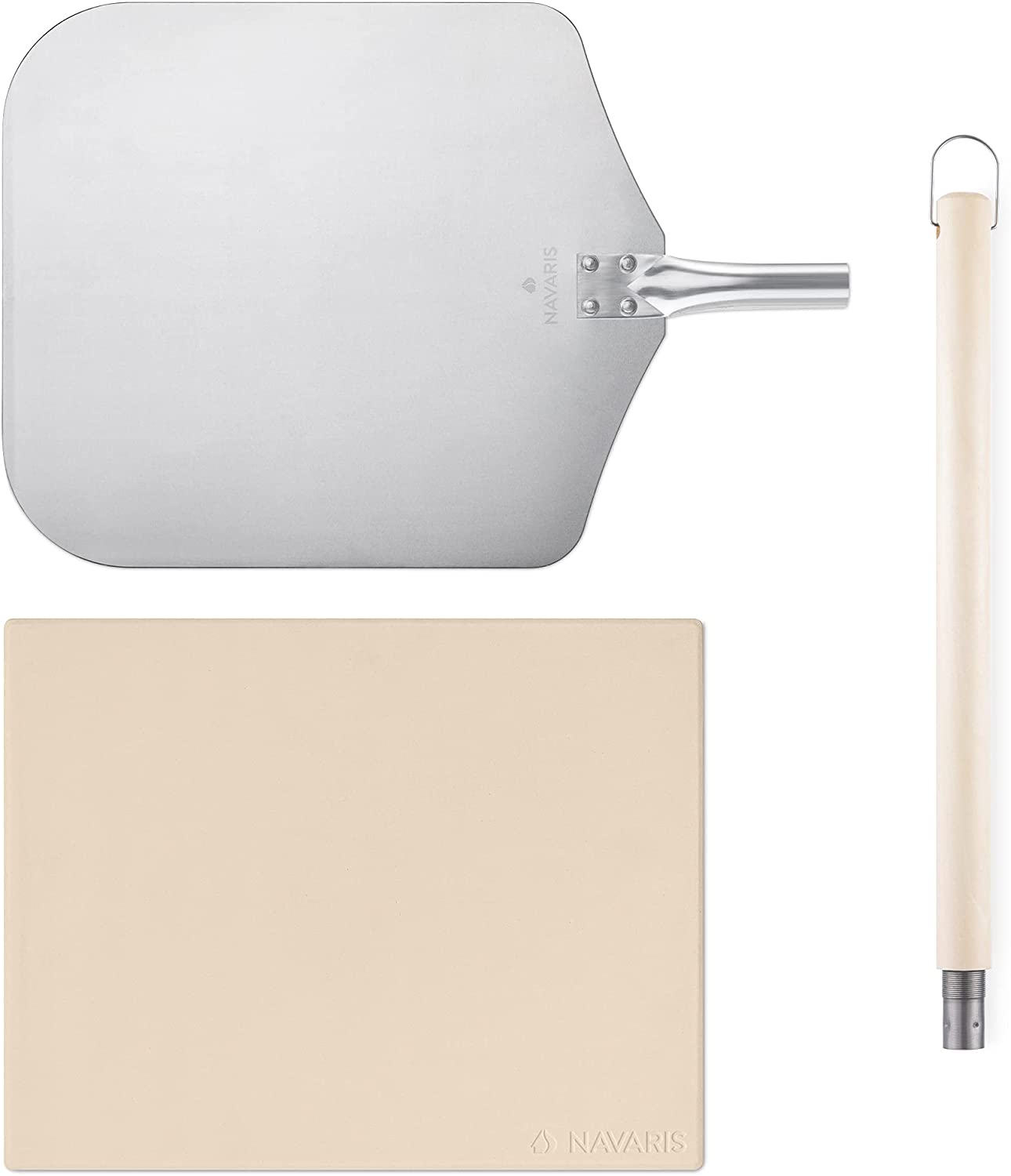 Navaris Σετ Πέτρα Ψησίματος και Φτυάρι Πίτσας - 48593.02