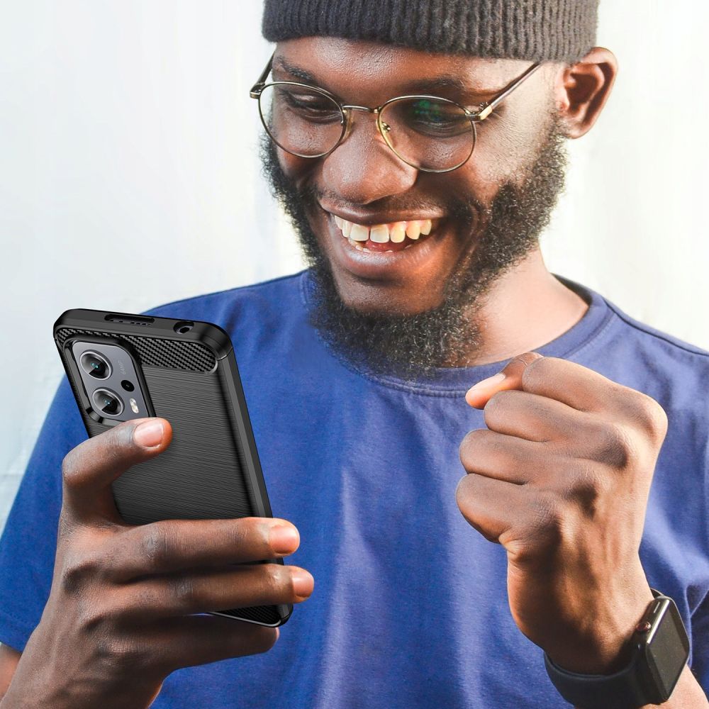 Tech-Protect Xiaomi Poco X4 GT Θήκη Rugged Carbon TPU - Black