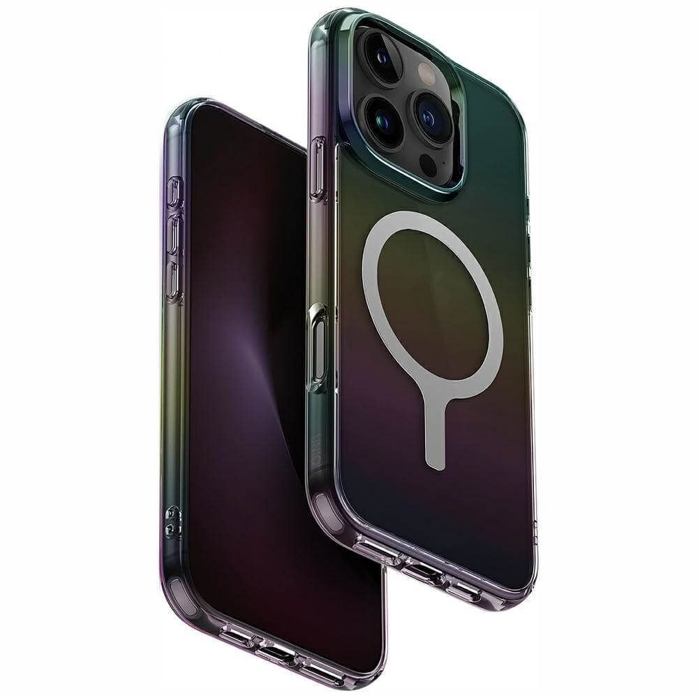 Uniq iPhone 16 Pro - Iridescia - Σκληρή Θήκη με Πλαίσιο Σιλικόνης και MagSafe - Midnight