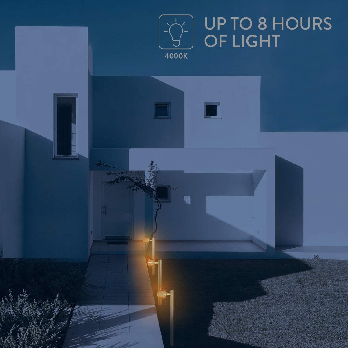 Navaris Solar Garden Lights Σετ με 2 Ηλιακά LED Φωτιστικά Εξωτερικού Χώρου - Ornamental Torches - 51103.01.02