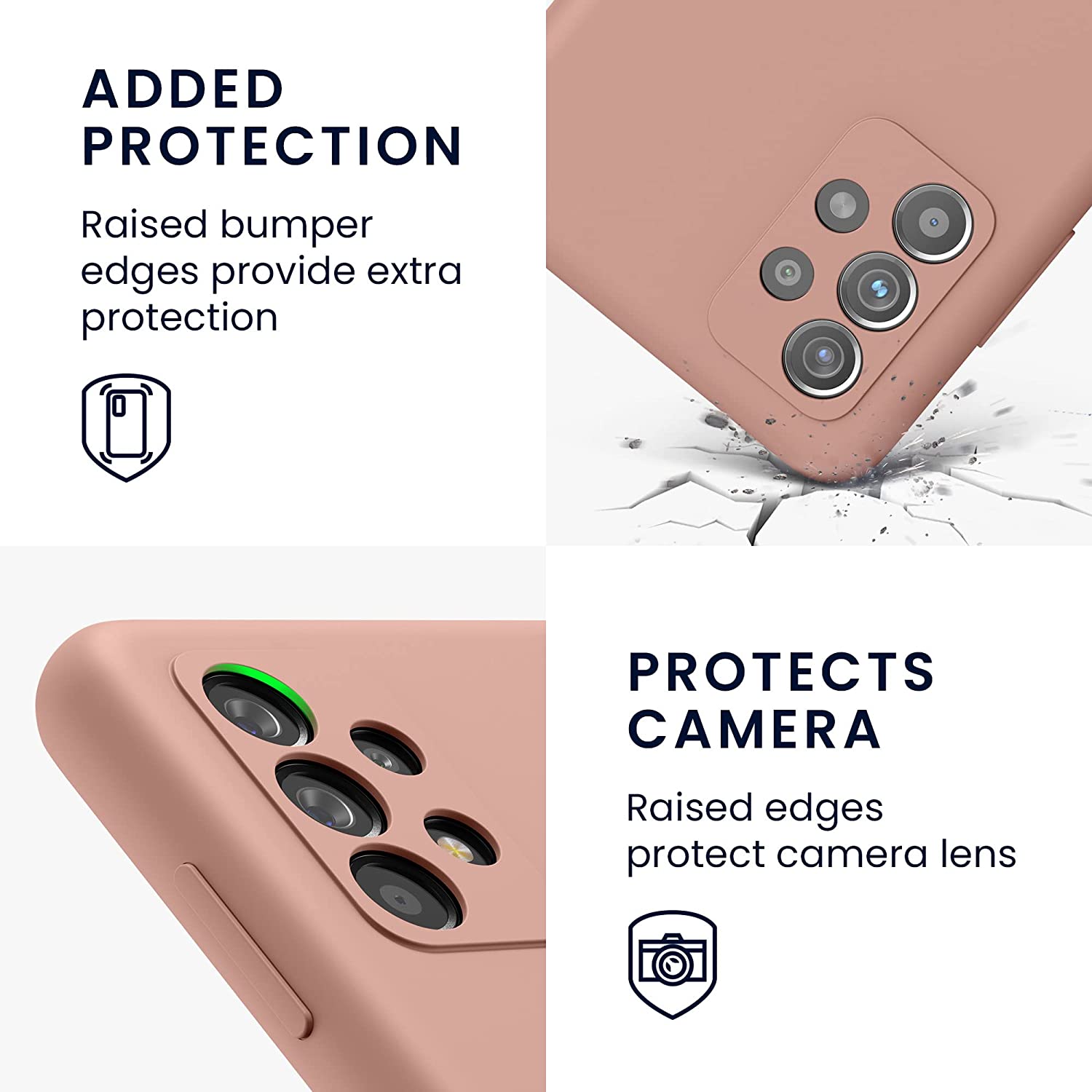 KW Samsung Galaxy A52 / A52 5G / A52s 5G Θήκη Σιλικόνης Rubber TPU - Orange Clay - 54347.237