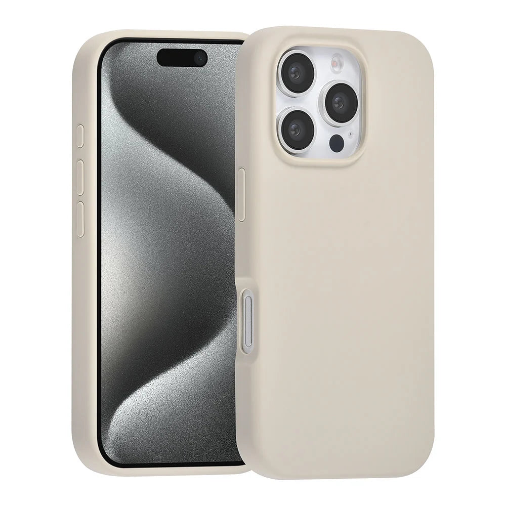 Tuniq iPhone 16 Pro Premium Liquid Silicone Θήκη Σιλικόνης - Grey