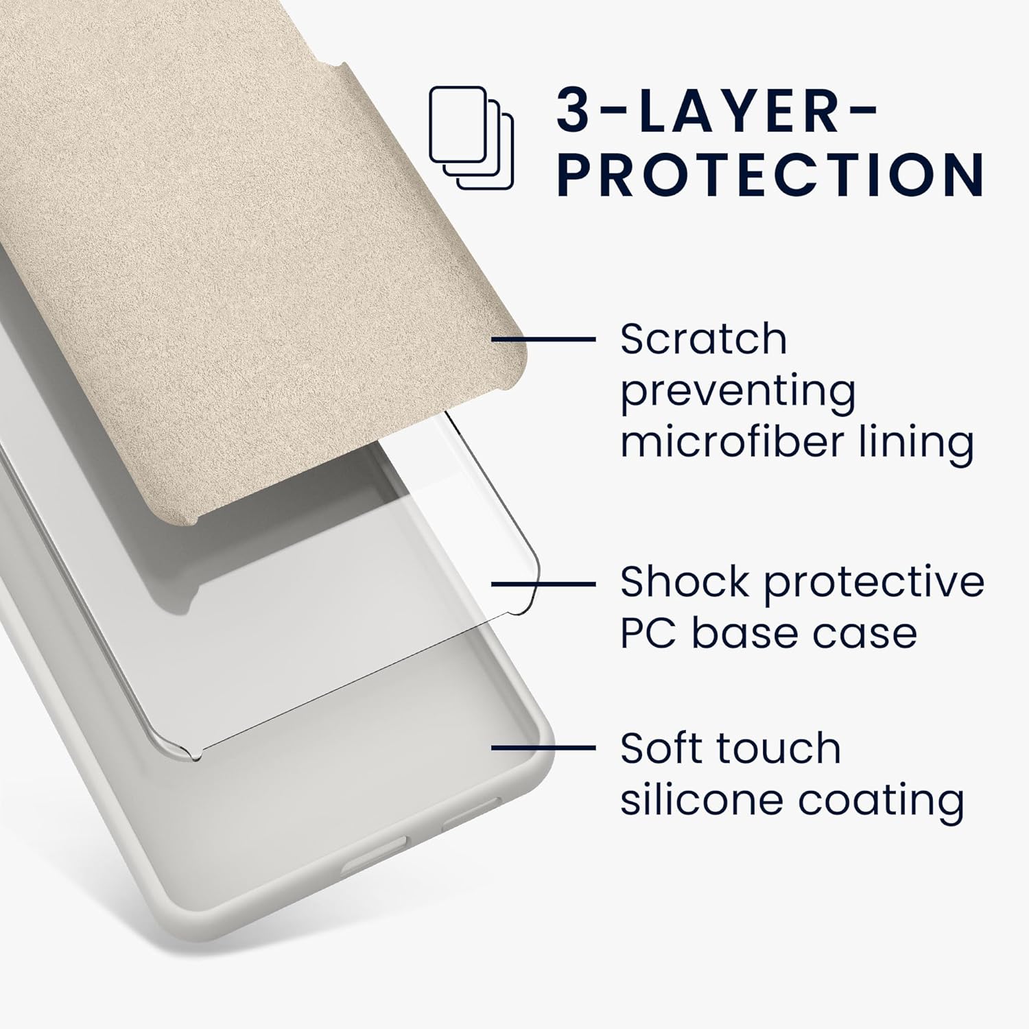 KW Samsung Galaxy A15 4G / A15 5G Θήκη Σιλικόνης Rubberized TPU - Matte White