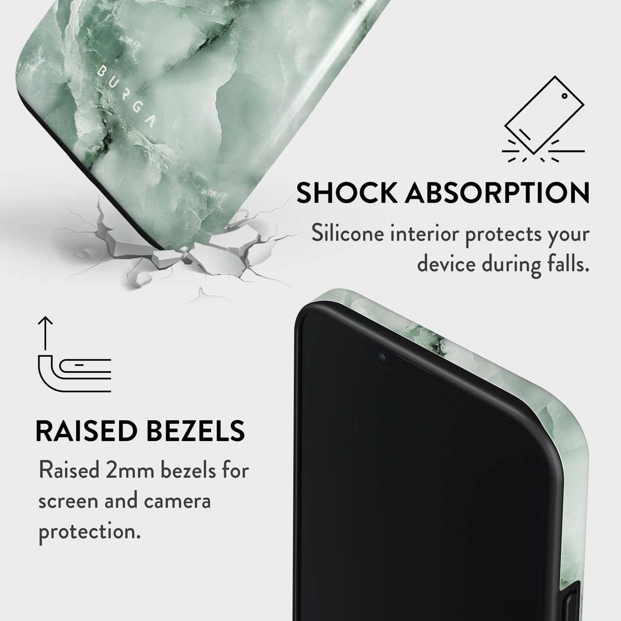 Burga iPhone 13 Pro Fashion Tough Σκληρή Θήκη - Pistachio Cheesecake