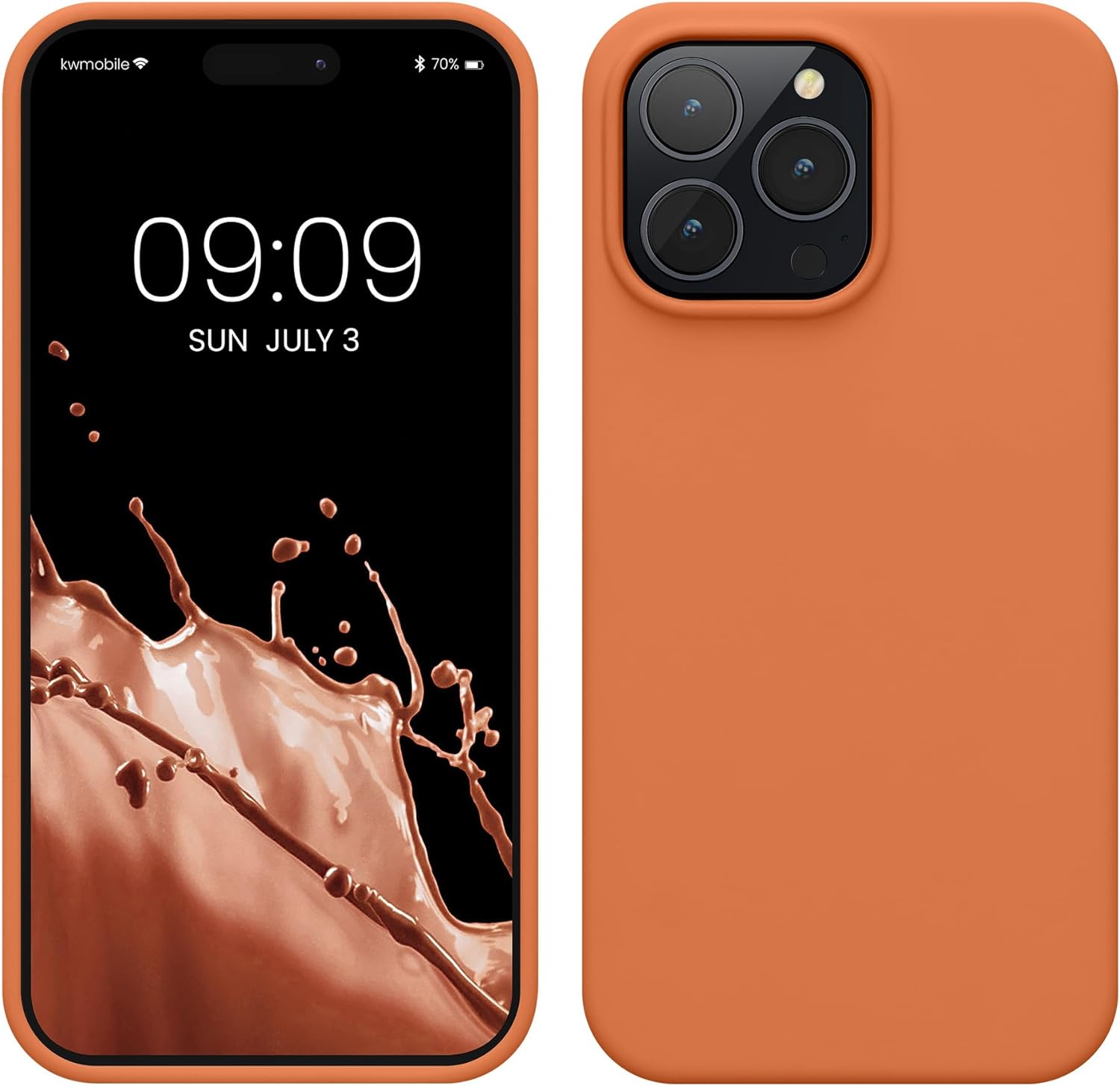 KW iPhone 14 Pro Max Θήκη Σιλικόνης Rubberized TPU - Warm Apricot
