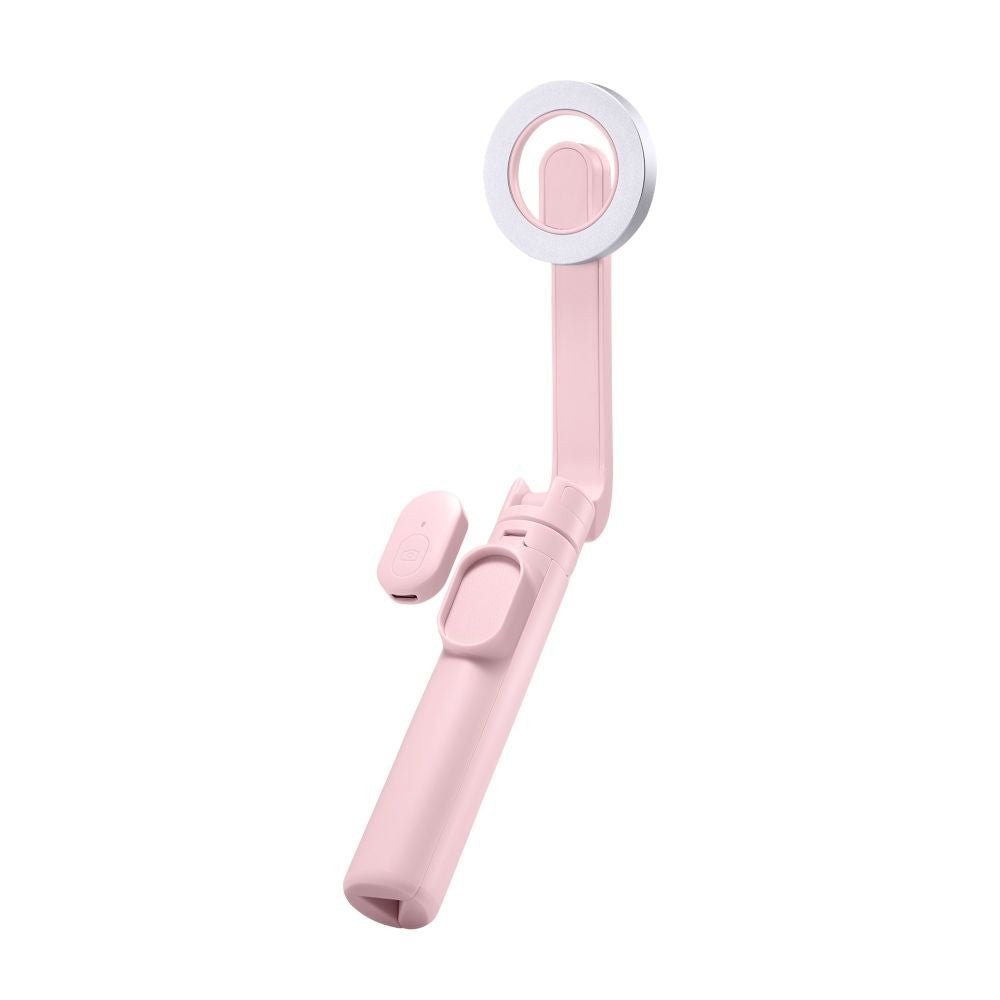 Spigen S570W Ασύρματο MagSafe Selfie Stick με Τρίποδο - Misty Rose