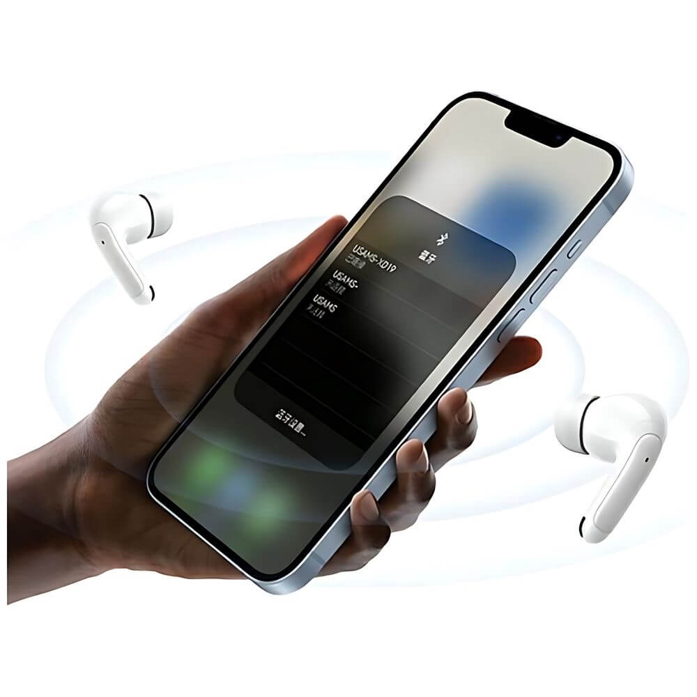 USAMS TWS X-Don Series - Bluetooth 5.3 - Ασύρματα ακουστικά για Κλήσεις / Μουσική - White