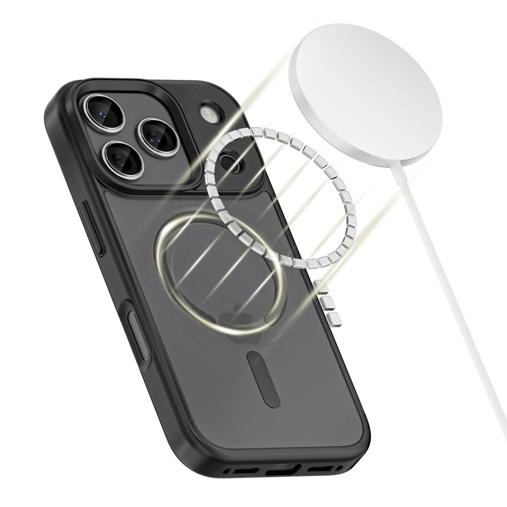 Tech - Protect iPhone 17 Pro Max MagMat - Σκληρή Θήκη με Πλαίσιο Σιλικόνης και MagSafe - Matte Black / Ημιδιάφανη