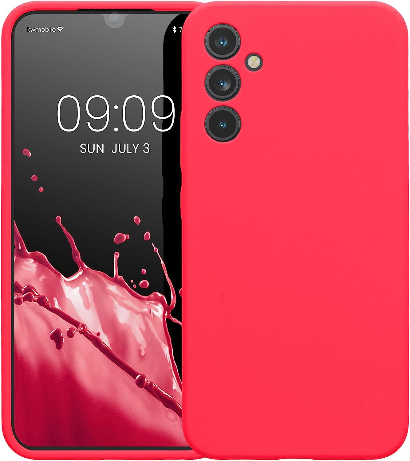 KW Samsung Galaxy A34 5G Θήκη Σιλικόνης Rubber TPU - Neon Pink - 60807.77