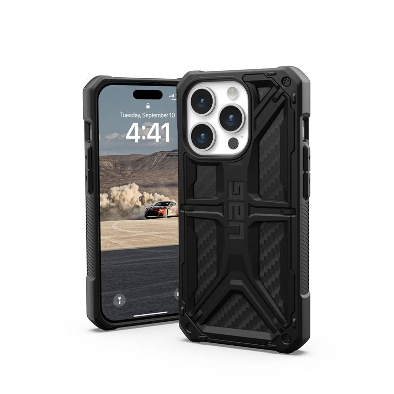 UAG iPhone 15 Pro Monarch Series Σκληρή Θήκη - Carbon Fiber