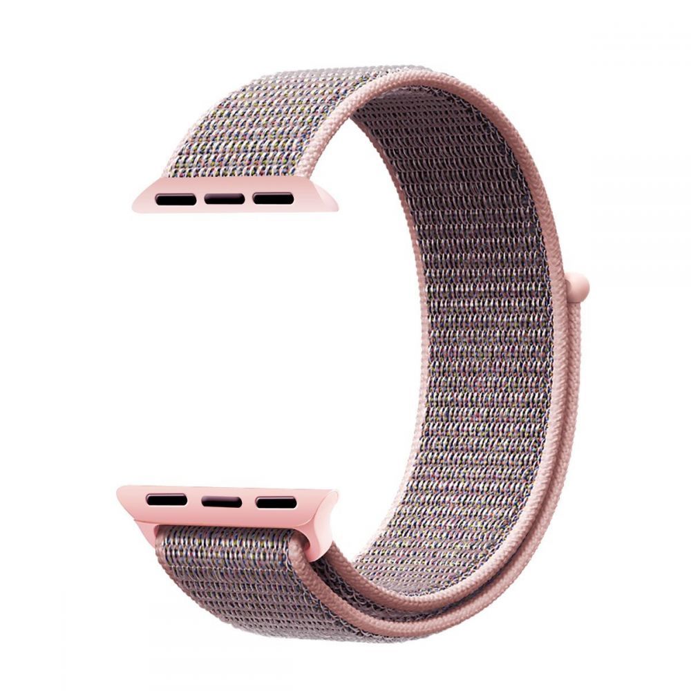 Tech-Protect Λουράκι Apple Watch 8/9/10/11 - SE (1/2/3) - 40/41/42mm Nylon - Pink Sand