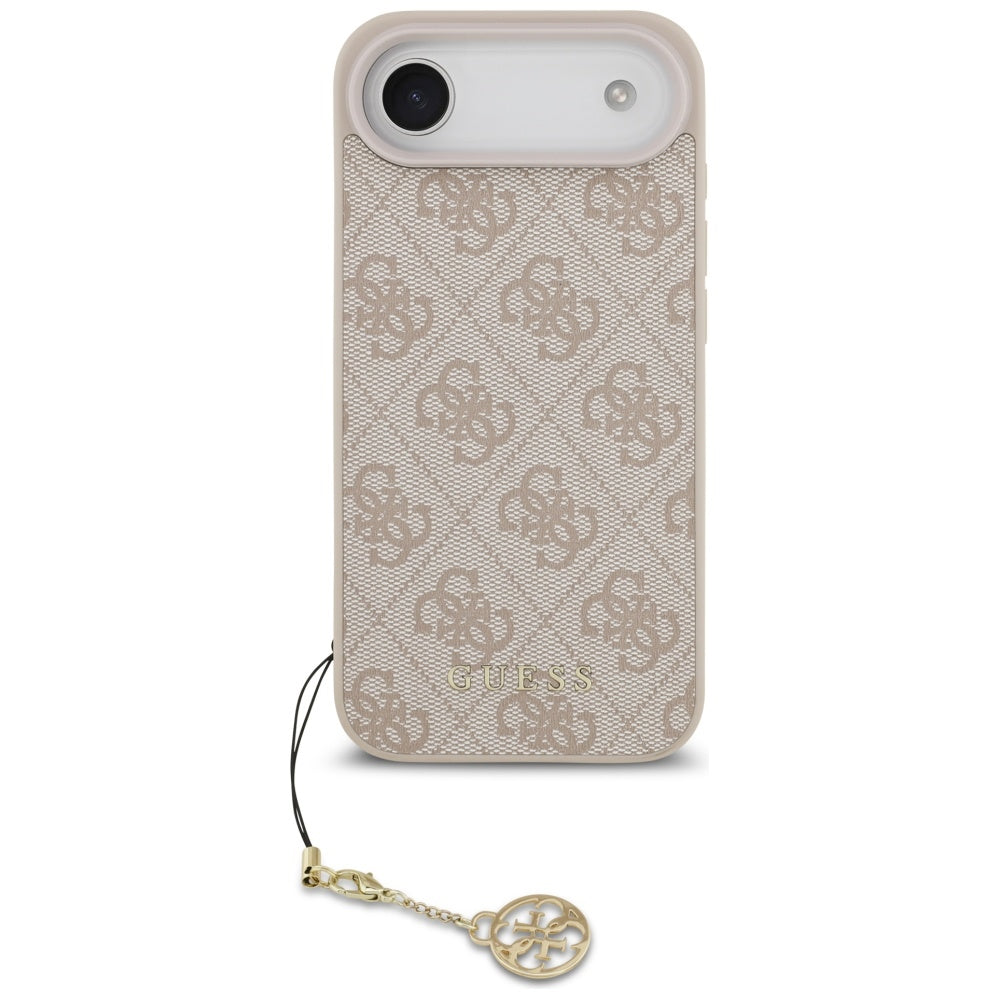 Guess iPhone Air - 4G Charms Collection MagSafe - Θήκη με Επένδυση Συνθετικού Δέρματος - Pink - GUHMP17MGF4GCP