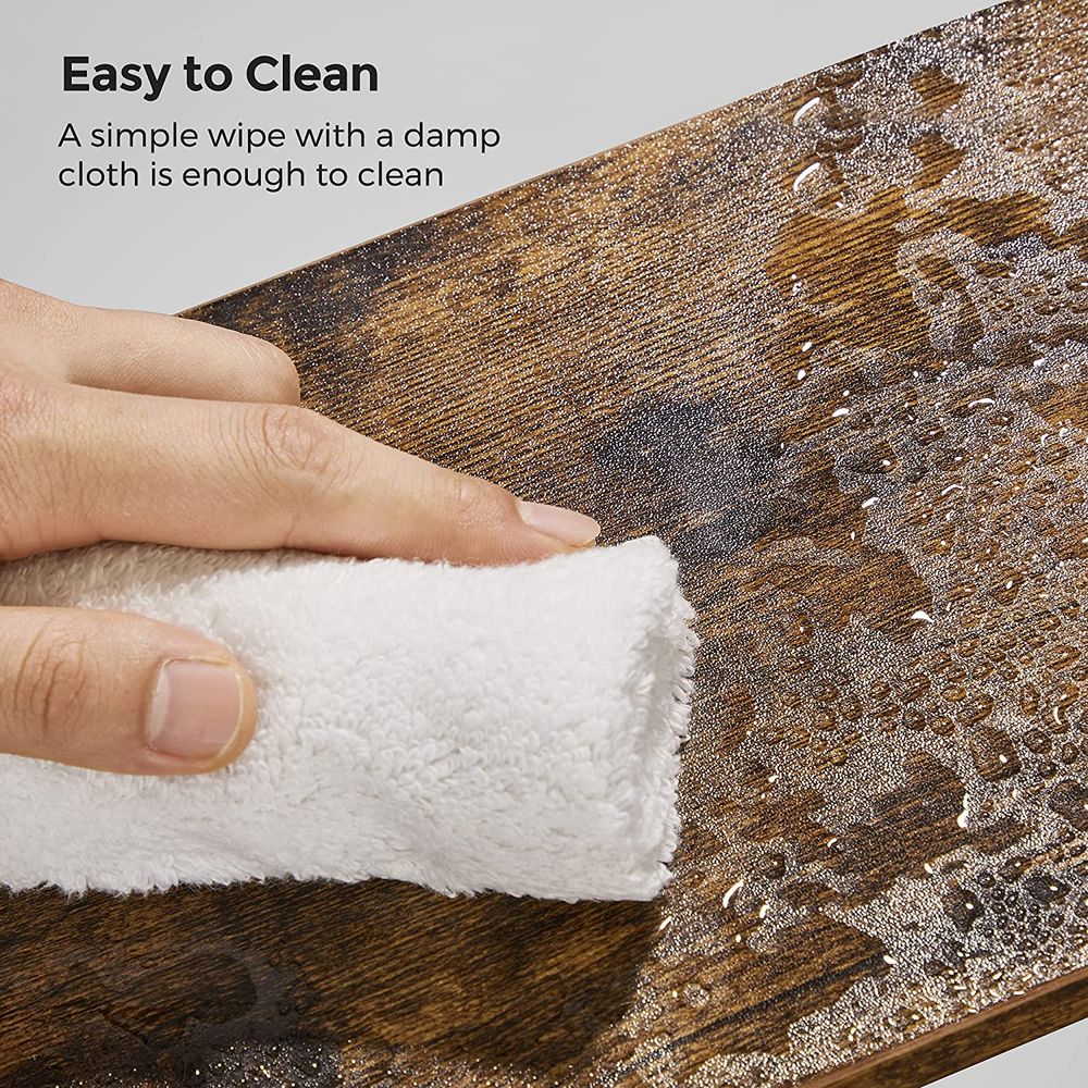 Songmics Σετ με 4 Ράφια για τον Πάγκο - Ink Black / Vintage Brown - KCS021X01