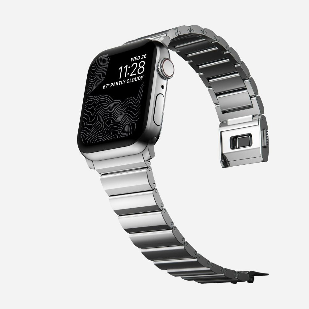 Tech-Protect Λουράκι Apple Watch 4/5/6/7/8/9/10/11 - SE (1/2/3) - ULTRA (1/2/3) - 44/45/46/49mm SteelBand από Ανοξείδωτο Ατσάλι - Silver