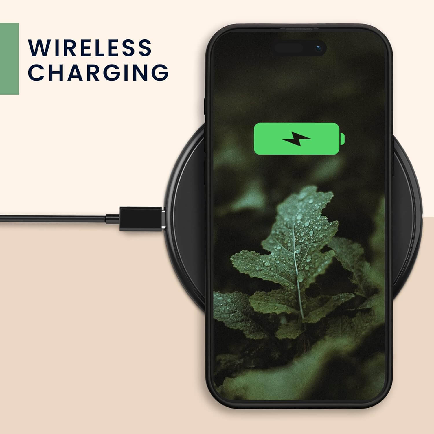 KW iPhone 16 Pro Max Θήκη από Φυσικό Ξύλο Design Navigational Compass - Dark Brown