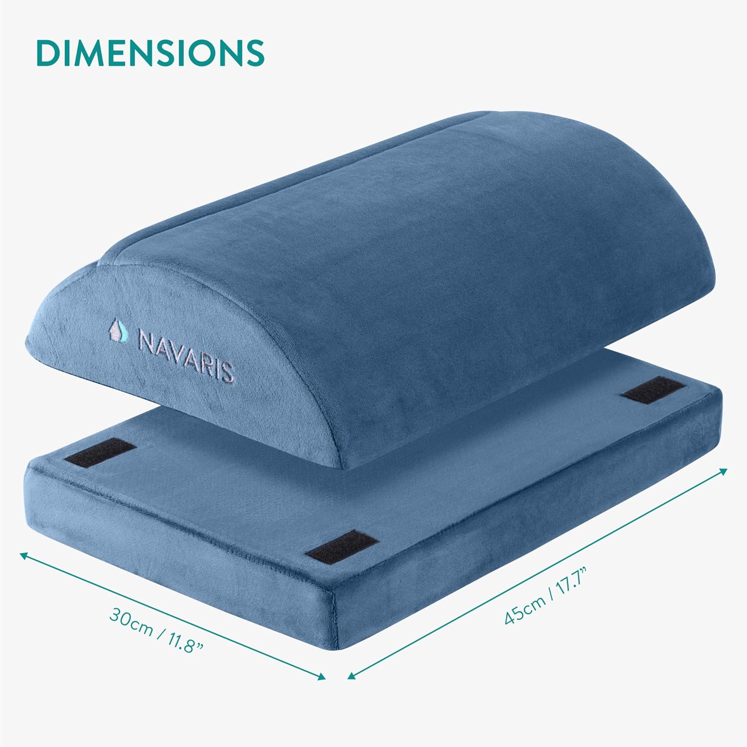 Navaris Εργονομικό Υποπόδιο Γραφείου - Blue - 61463.02