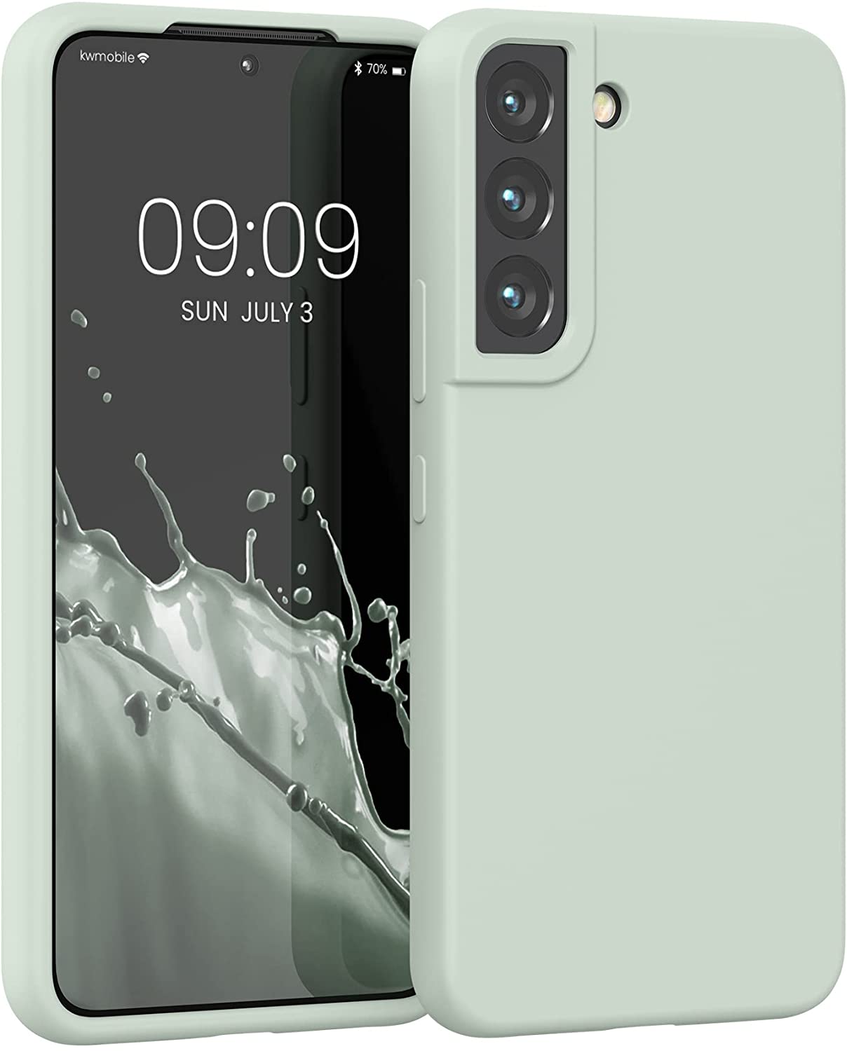 KW Samsung Galaxy S22 Θήκη Σιλικόνης Rubberized TPU - Frosty Mint - 56756.200