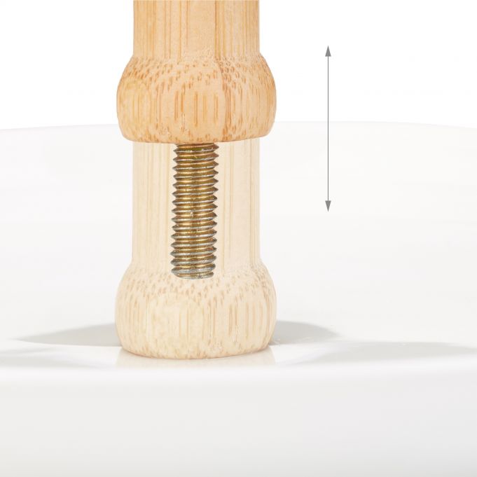 Relaxdays Εταζέρα με 3 Επίπεδα - White / Natural - 4052025955090