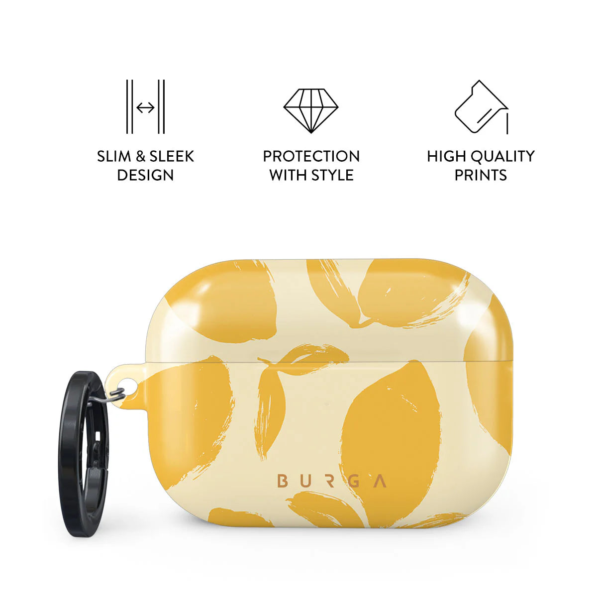 Burga AirPods Pro 2 Σκληρή Θήκη - Lemon Tart