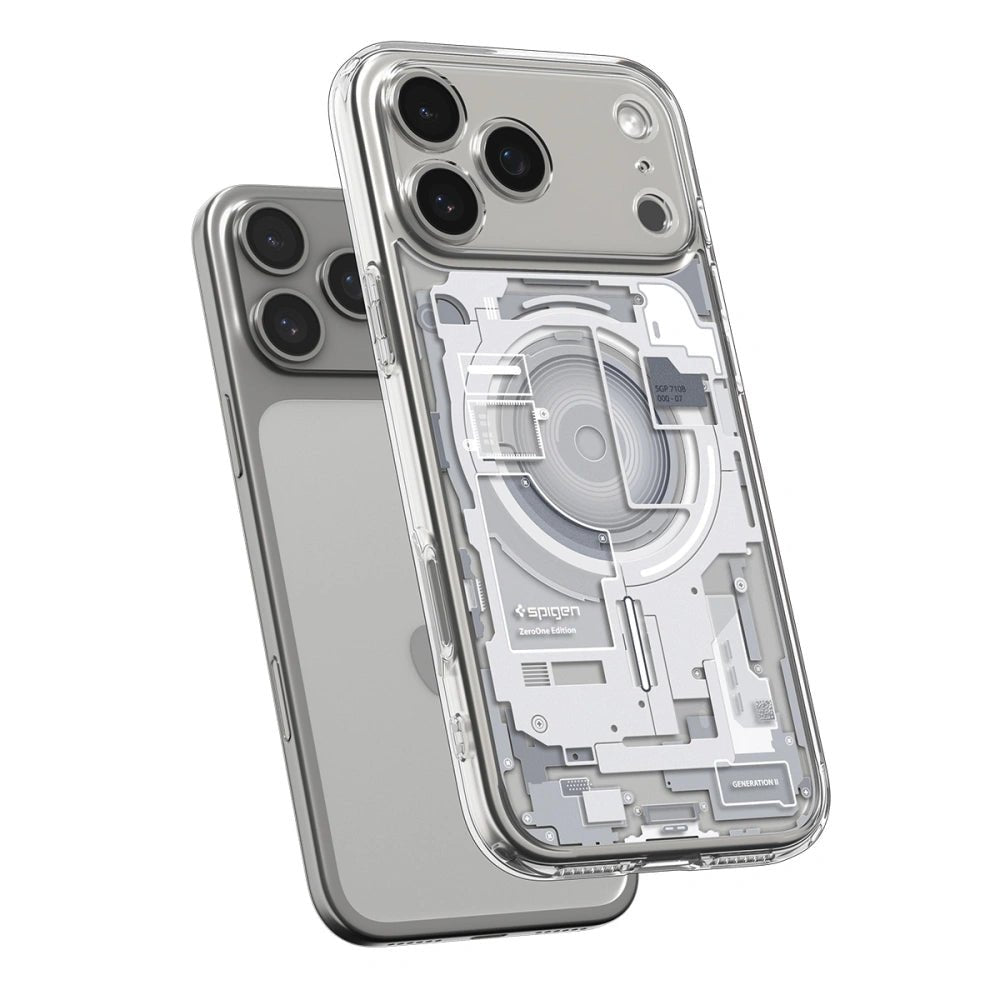 Spigen iPhone 17 Pro - Ultra Hybrid Mag - Σκληρή Θήκη με Πλαίσιο Σιλικόνης Και MagSafe - Zero One White