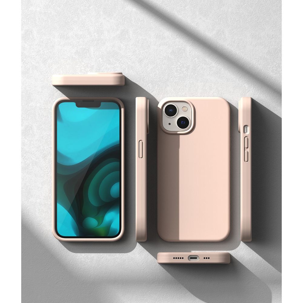 Ringke iPhone 14 Plus / iPhone 15 Plus Silicone Case Θήκη Σιλικόνης - Pink Sand