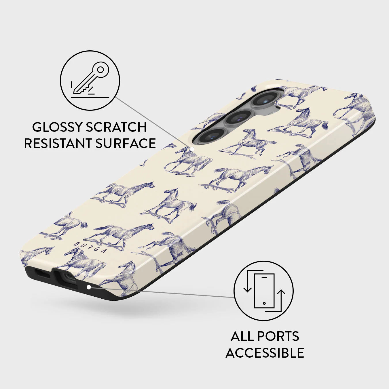 Burga Samsung Galaxy S24 Fashion Tough Σκληρή Θήκη - Derby Race