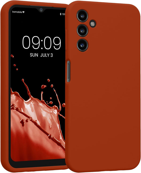 KW Samsung Galaxy A14 5G Θήκη Σιλικόνης Rubberized TPU - Rusty Orange