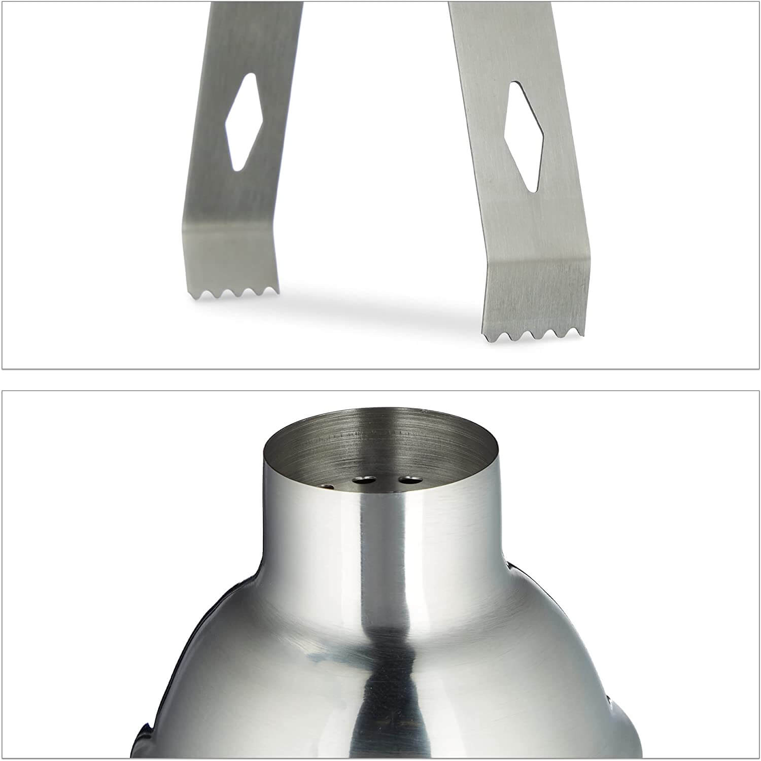 Relaxdays Σετ Κοκτέιλ 5 Τεμαχίων από Ανοξείδωτο Ατσάλι - Silver - 4052025983253