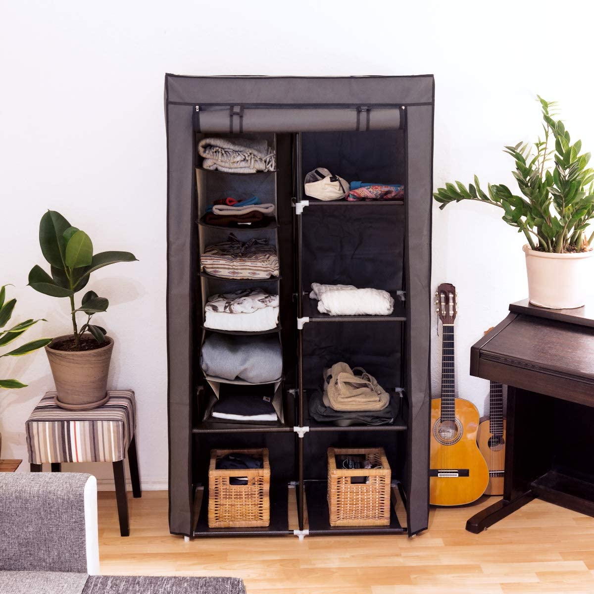 Navaris Πτυσσόμενη Ραφιέρα Ρούχων Set of 2 - Brown - 46267.05.2