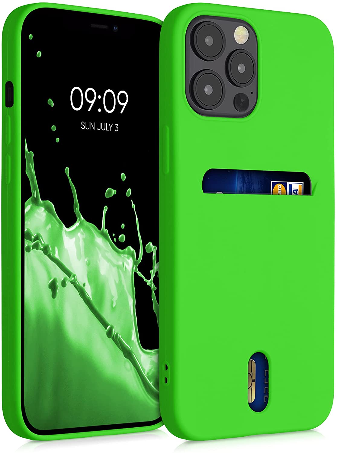 KW iPhone 12 Pro Max Θήκη Σιλικόνης TPU - Lime Green - 54514.159