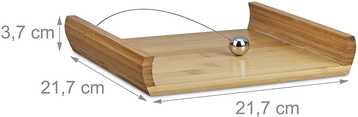 Relaxdays Θήκη για Χαρτοπετσέτες από Μπαμπού - Natural - 4052025209582