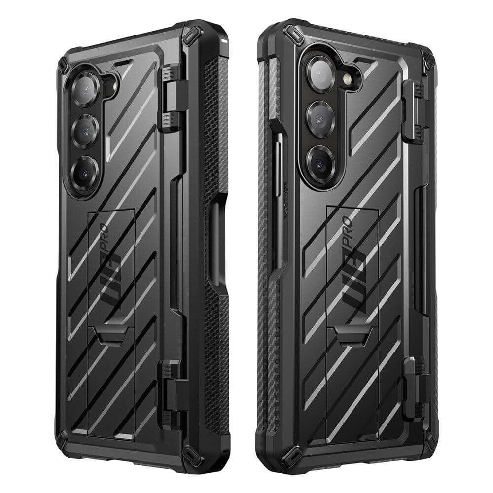 Supcase Samsung Galaxy Z Fold6 Unicorn Beetle Pro Σκληρή Θήκη με Προστασία Οθόνης και Stand - Black