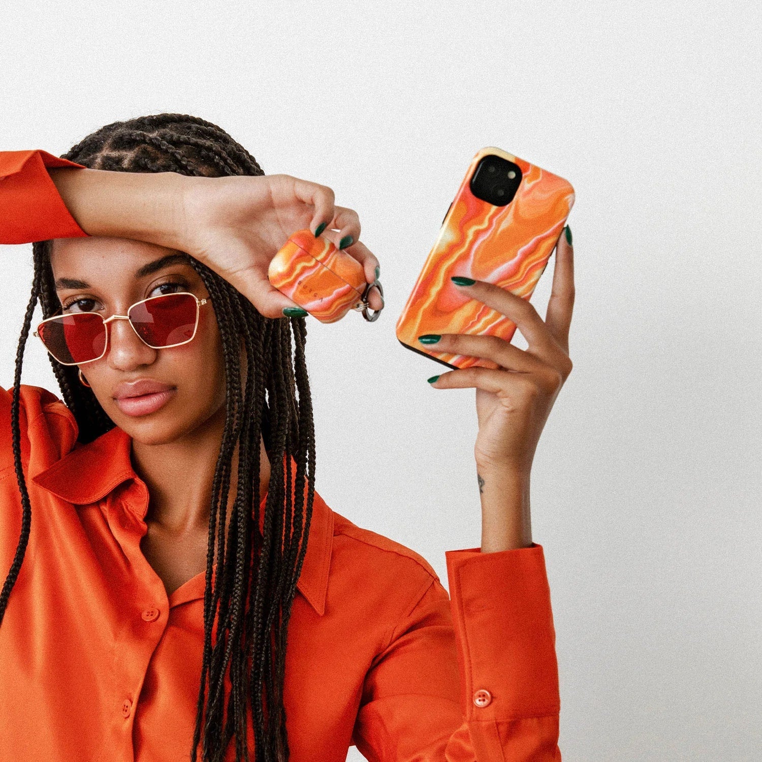 Burga iPhone 14 Fashion Tough Σκληρή Θήκη - Retro Glowe