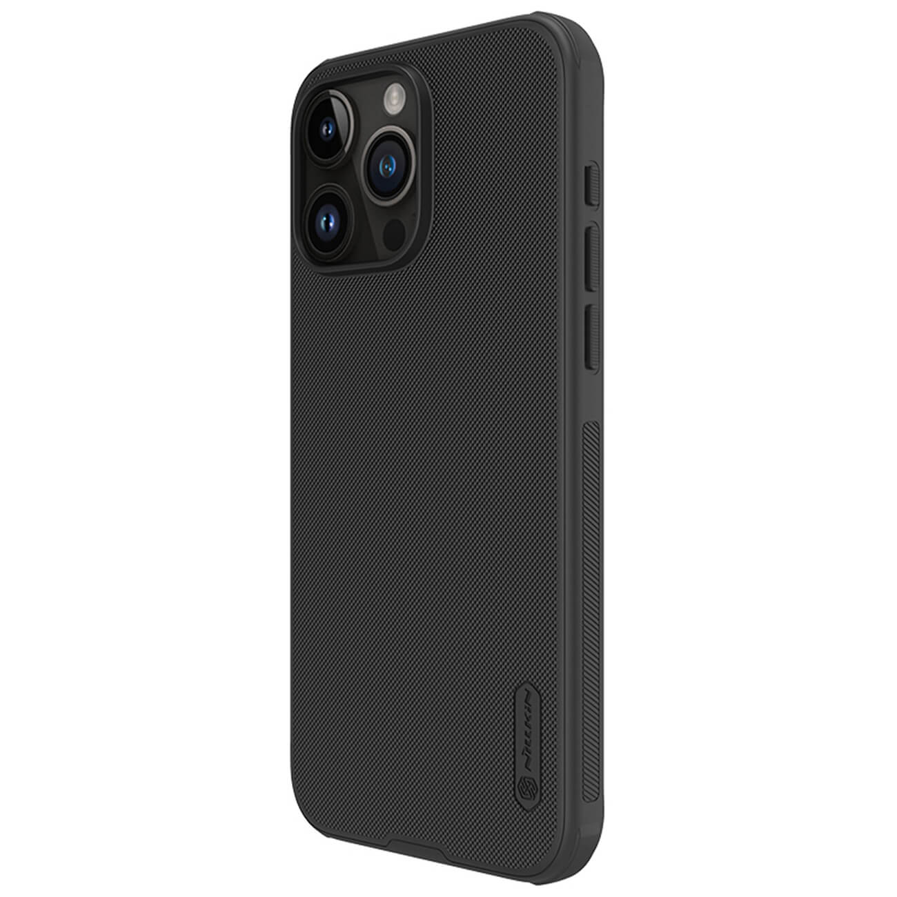 Nillkin iPhone 15 Pro Max Super Frosted Shield Pro Σκληρή Θήκη με Πλαίσιο Σιλικόνης - Black