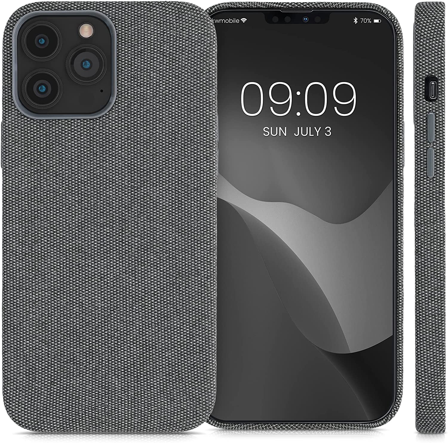 KW iPhone 13 Pro Max Θήκη Σιλικόνης TPU Canvas - Grey - 56773.22
