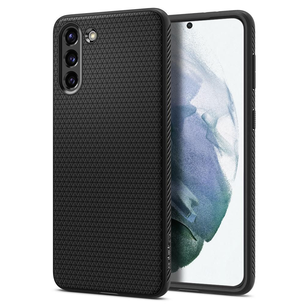 Spigen Samsung Galaxy S21 Plus Liquid Air Θήκη Σιλικόνης - Matte Black