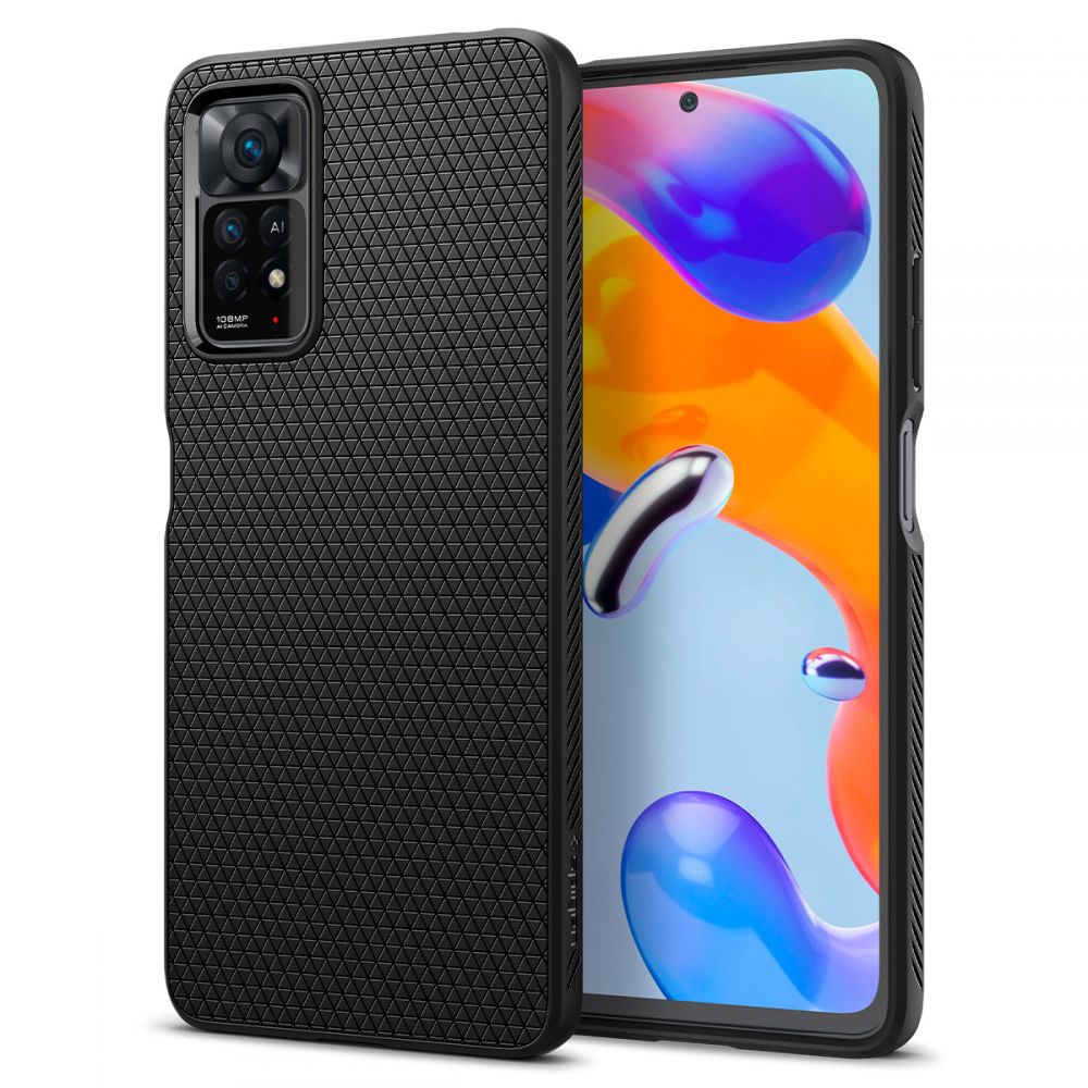 Spigen Xiaomi Redmi Note 11 Pro / 11 Pro 5G Liquid Air Θήκη Σιλικόνης - Matte Black