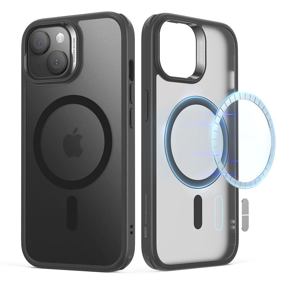 ESR iPhone 15 Plus Classic Hybrid Halolock Σκληρή Θήκη με Πλαίσιο Σιλικόνης και MagSafe - Frosted Black