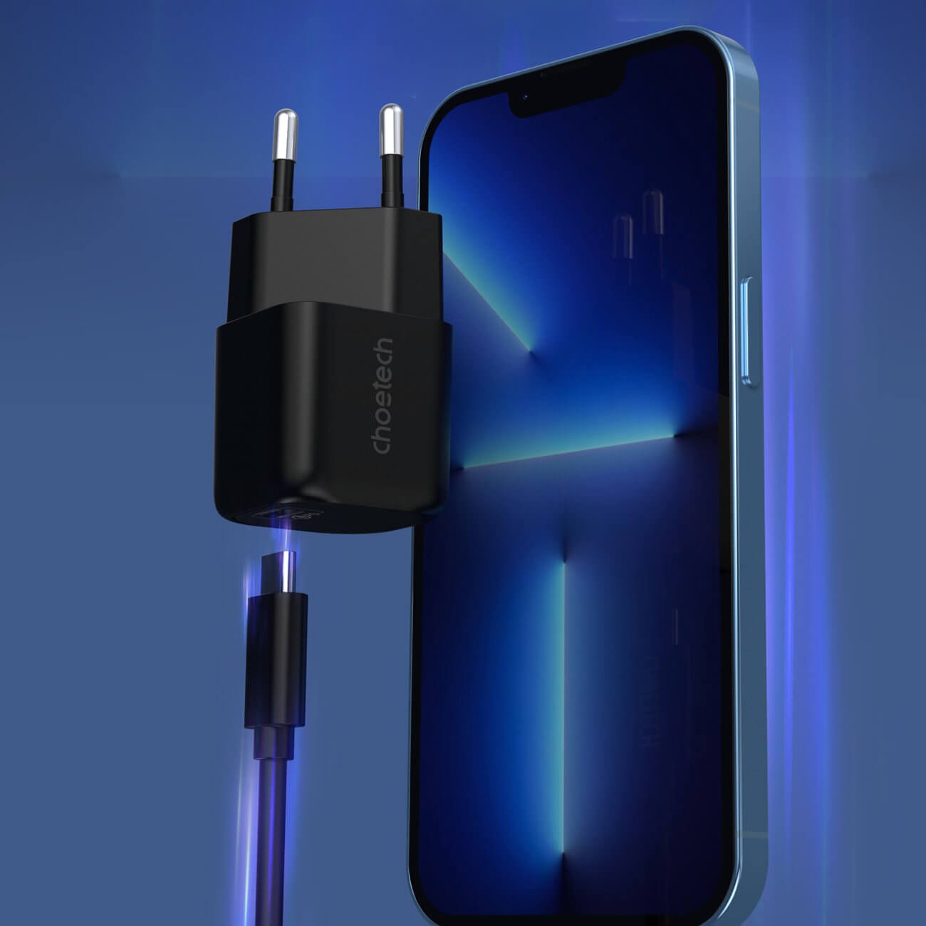 Choetech GaN PD 30W Οικιακός Φορτιστής Γρήγορης Φόρτισης με Θύρα Type - C - Black - PD5007