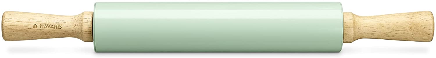 Navaris Πλάστης από Ανοξείδωτο ατσάλι με Ξύλινες Λαβές - Mint Green - 52018.01.71