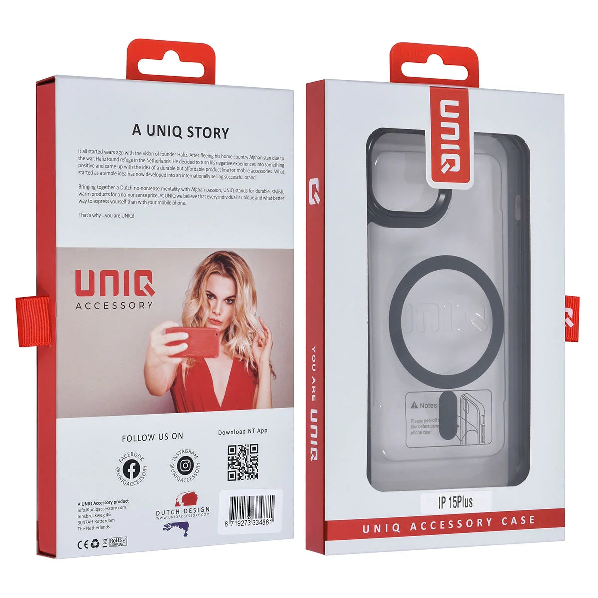 Tuniq iPhone 15 Pro Max - Σκληρή Θήκη με Πλαίσιο Σιλικόνης - Μαύρο / Διάφανο