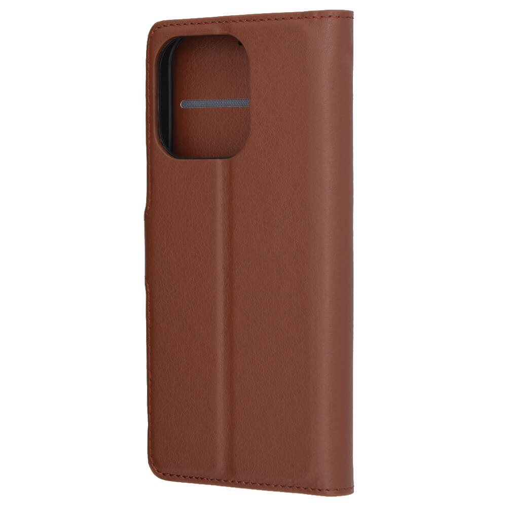 Techsuit iPhone 16 Pro - Leather Folio - Θήκη Πορτοφόλι από Δερματίνη με Stand - Brown