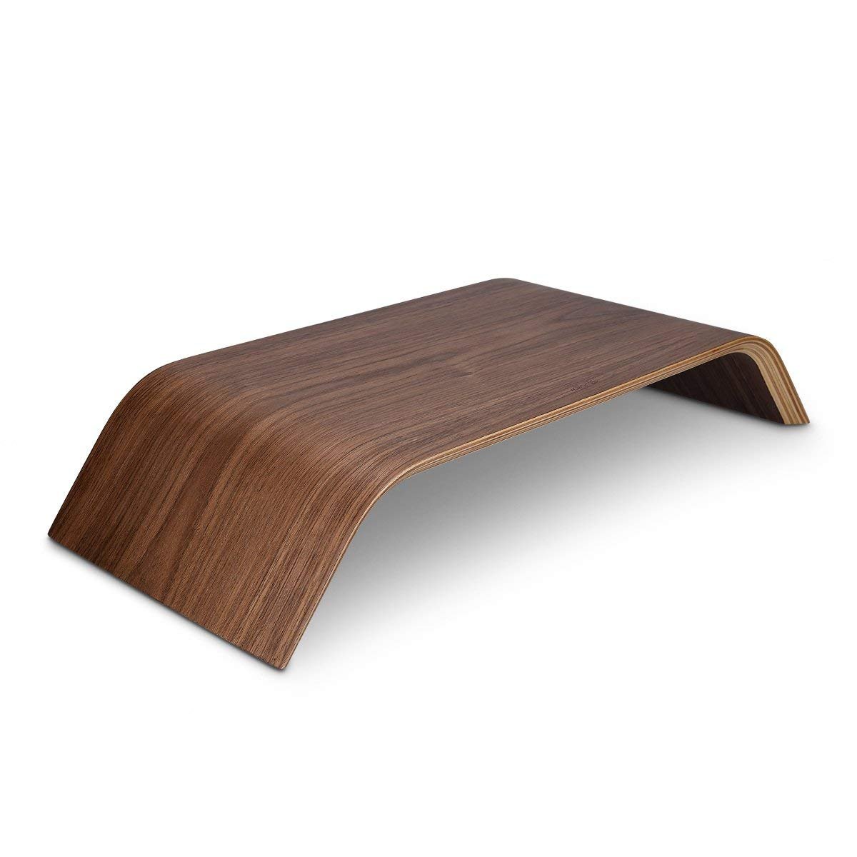 Kalibri Computer Monitor Wood Stand Βάση Στήριξης Οθόνης από Ξύλο - Walnut Brown - 39070.05