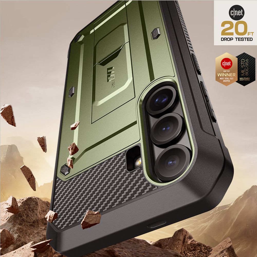 Supcase Samsung Galaxy S25 Unicorn Beetle Pro 2 Σκληρή Θήκη με Προστασία Οθόνης και Stand - Green