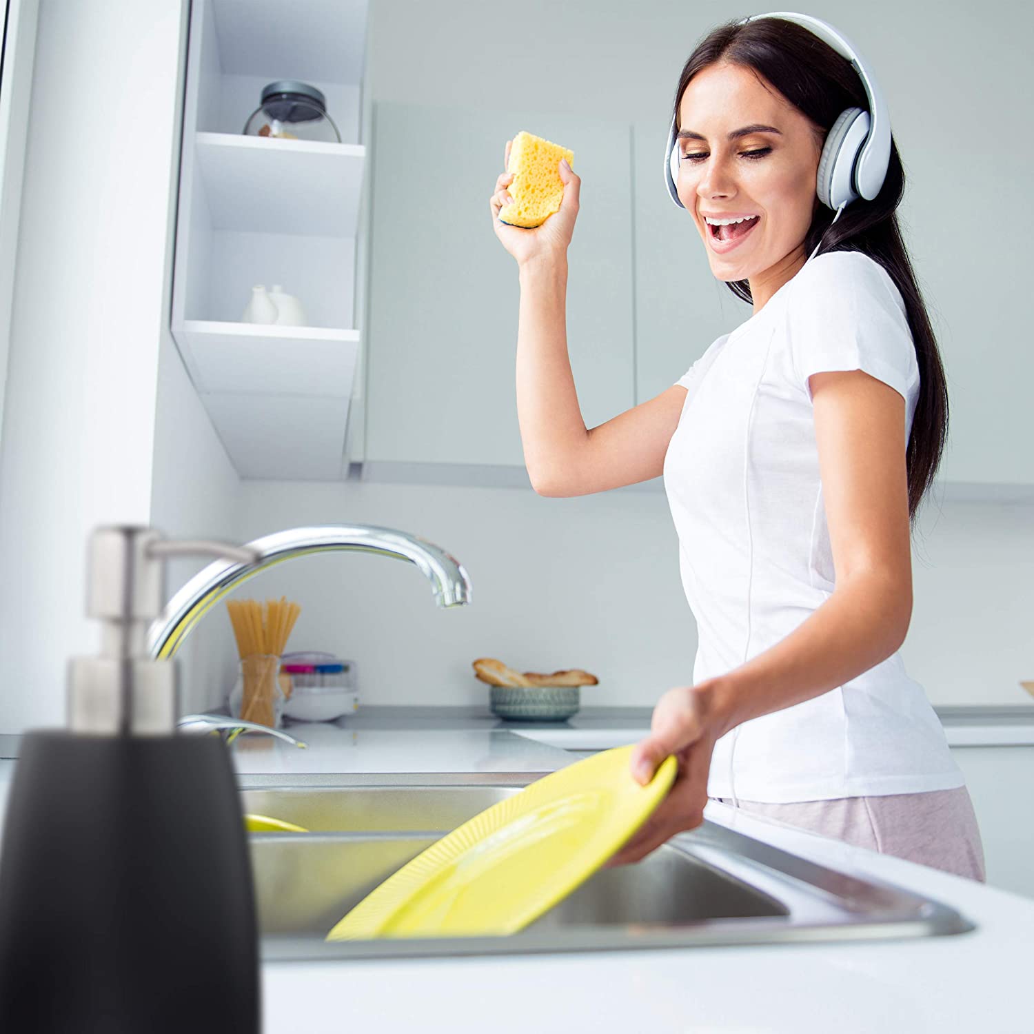 Relaxdays Σαπουνοθήκη Dispenser από Πολυρυτίνη - Grey - 4052025908652