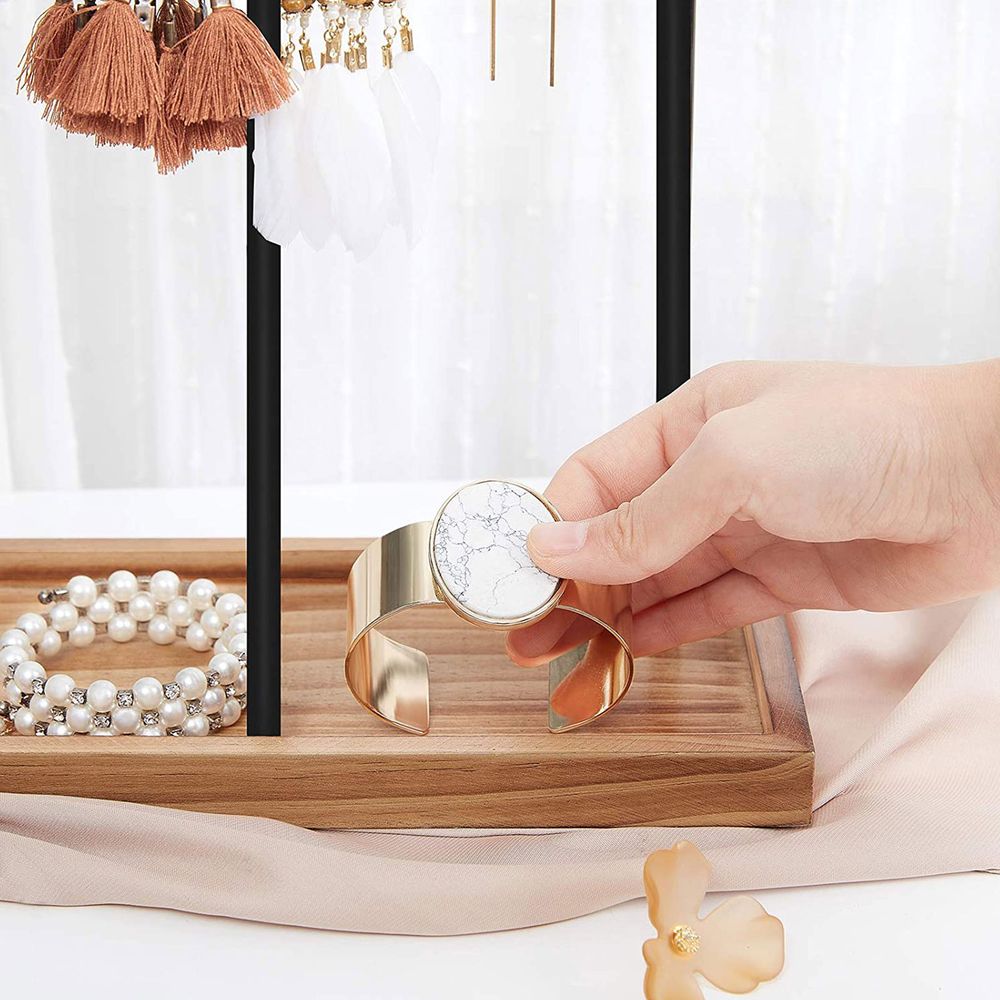 Songmics Σταντ Κοσμημάτων - Vintage Brown / Black - JJS016B01