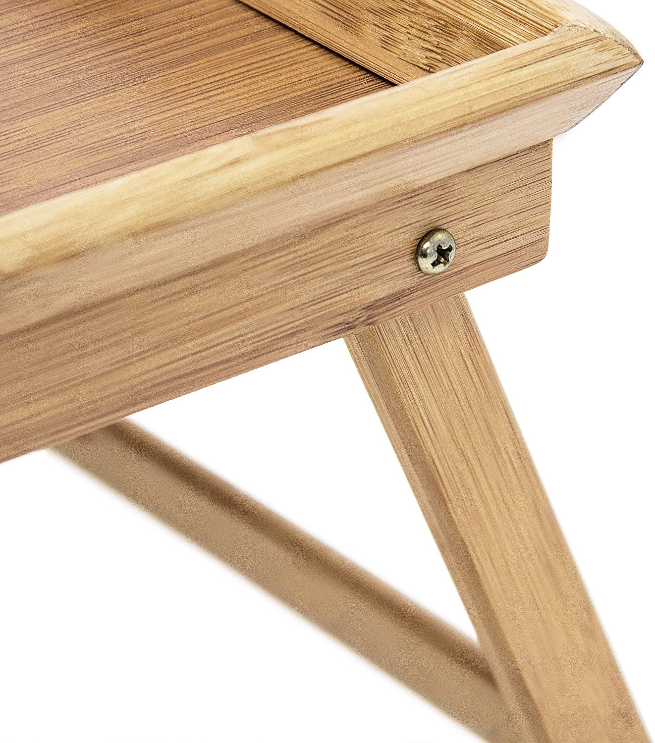Relaxdays Τραπεζάκι Σερβιρίσματος Φαγητού από Μπαμπού - Natural - 4052025188818