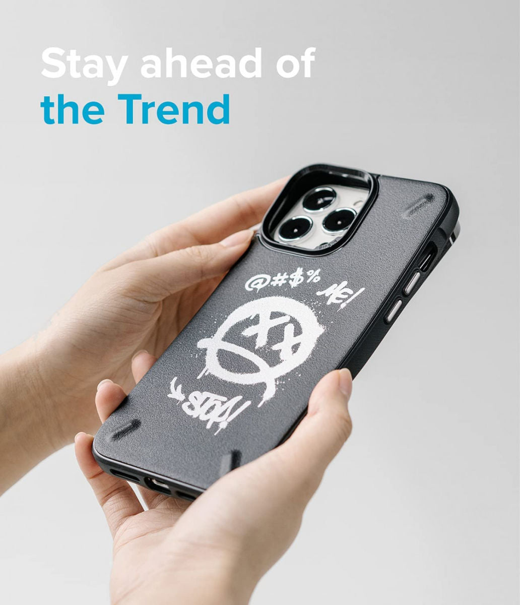 Ringke iPhone 13 Pro Onyx Durable TPU Case Θήκη Σιλικόνης - Design Graffiti - Black