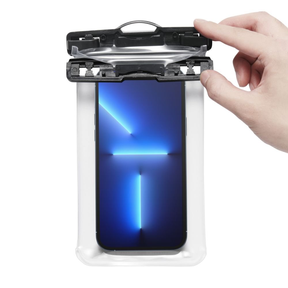 Spigen A601 Universal Αδιάβροχη Θήκη για Smartphones 6.9'' - Clear / Black